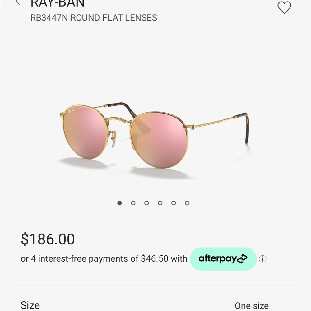 Pink round ray bans